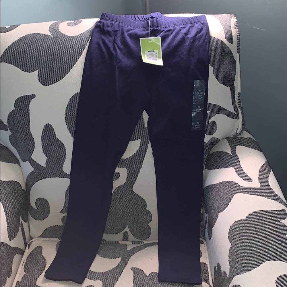 Girls navy blue leggings